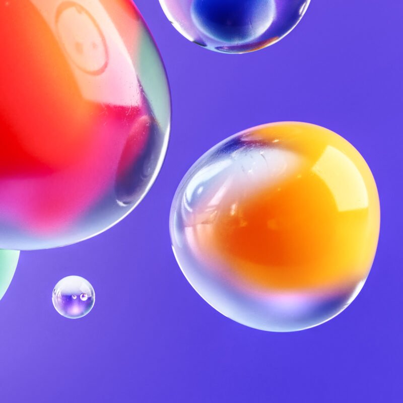 Blown – organic 3D studio glass form