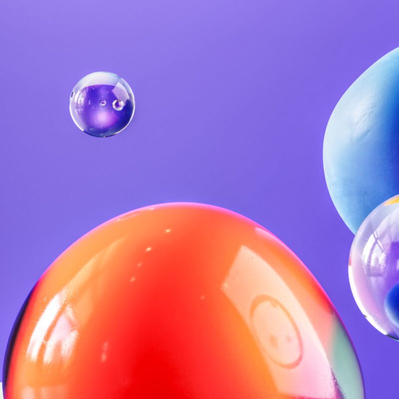 Blown – organic 3D studio glass form