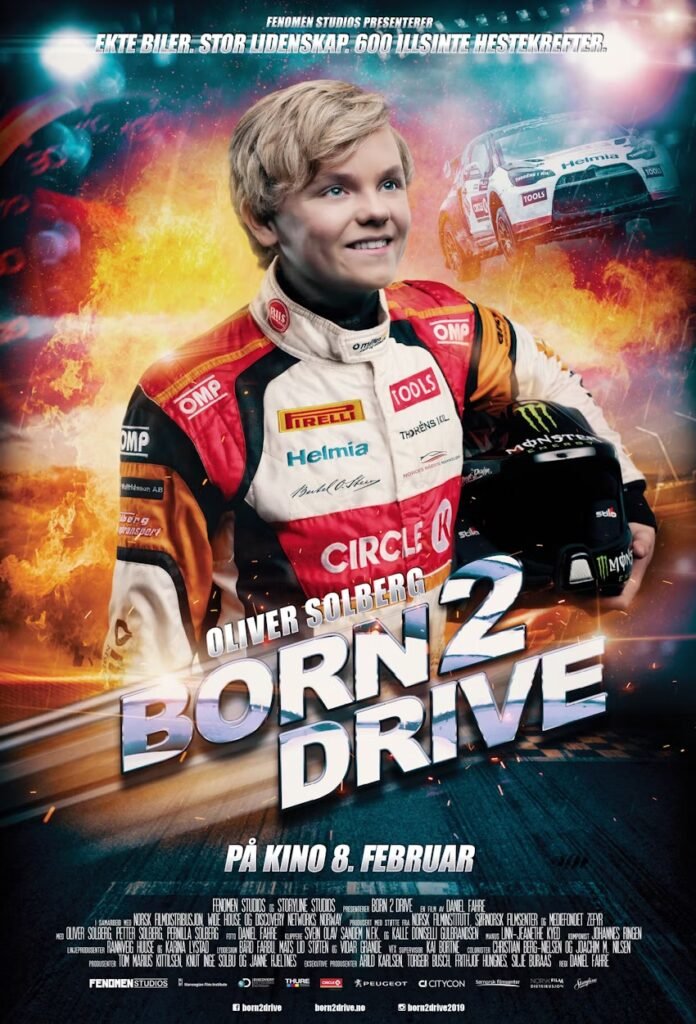 Born 2 Drive film poster with young rallycross driver Oliver Solberg