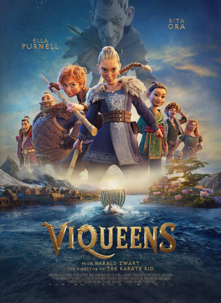 ViQueens animated feature poster – character grooms and Lofoten and Constantinople environments by Mehmet Özdemir at Gimpville