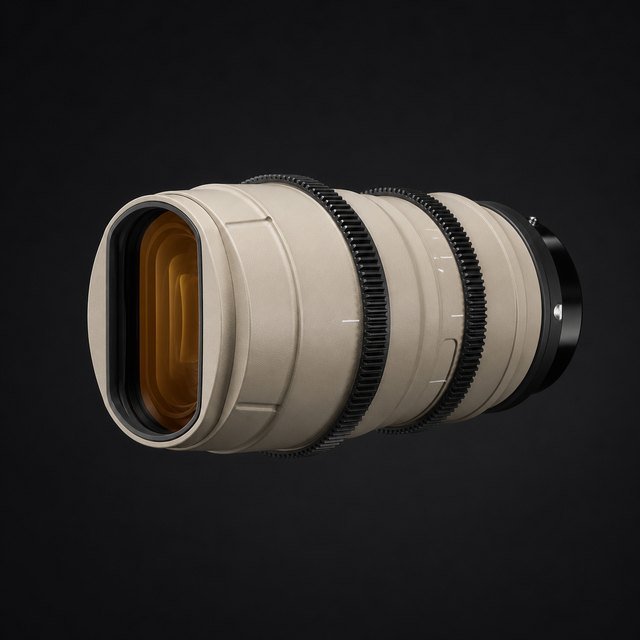 Anamorphic-style 40mm T2.3 in the Oris lens library