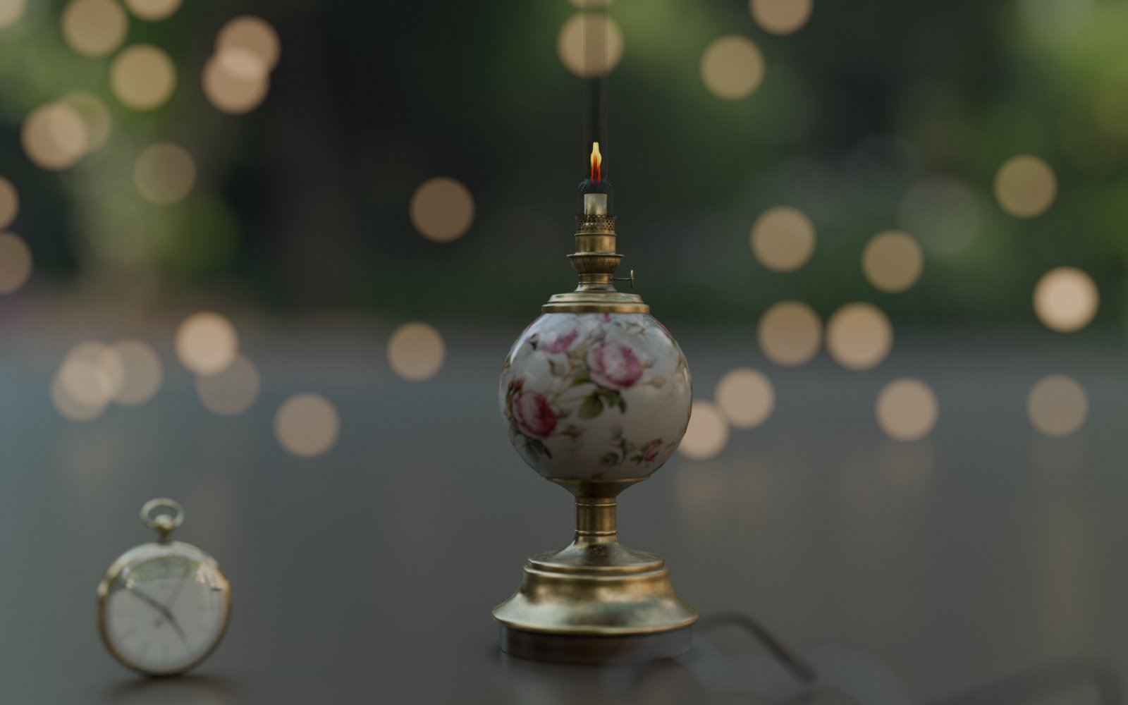 Still life rendered through a standard Blender camera